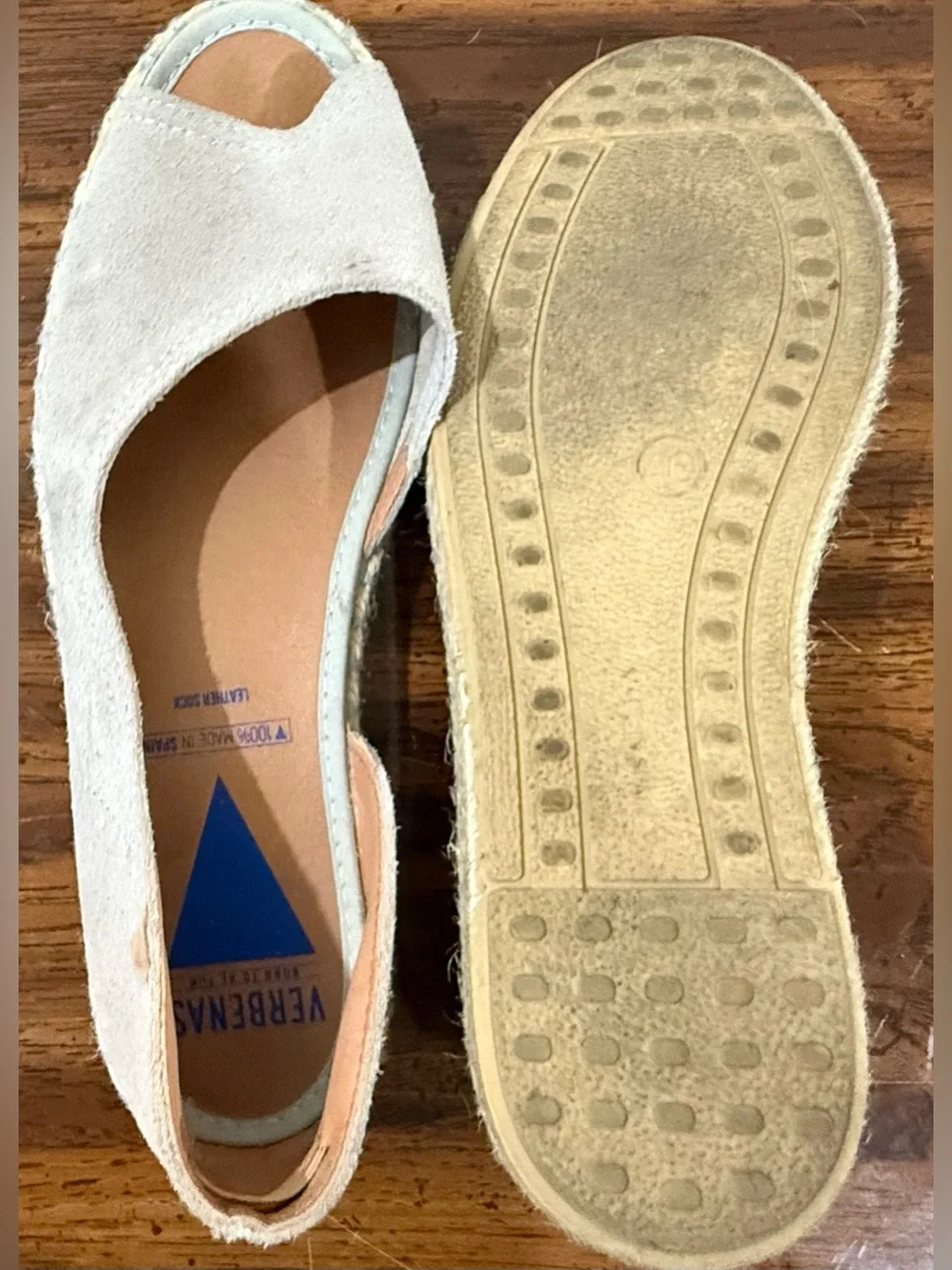 Verbenas cream suede